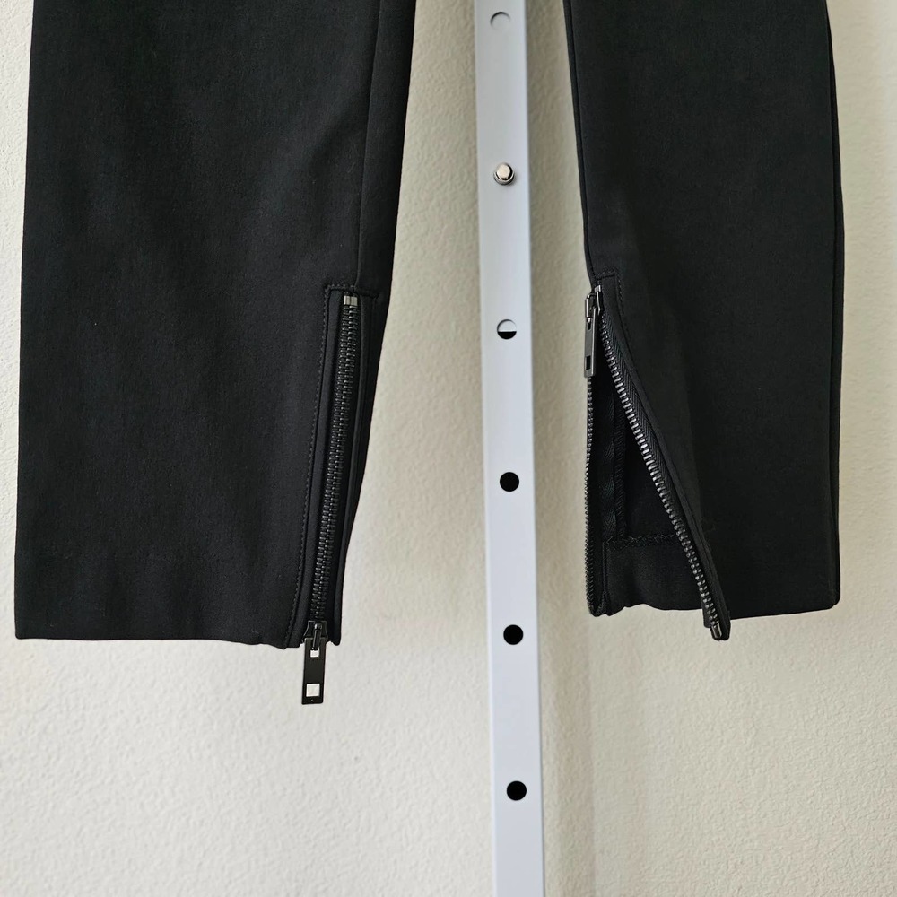 RAG AND BONE Women's Simone Slim Fit Black Cotton Sport Zipper Pants Sz 6 - Picture 7 of 15